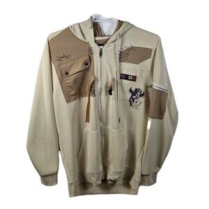 Demolition‎ Men's XL Tan Multicolored Full Zip Jacket